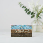Star Suede Visitekaartje Baby Blue H (Staand voorkant)
