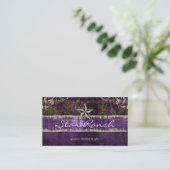 Star Suede Visitekaartje Paars Green H (Staand voorkant)