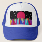 Star Sunset Trucker Hat Pet (Voorkant)