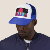 Star Sunset Trucker Hat Pet (In situ)