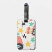 Star Super Hero Bagagelabel (Achterkant verticaal)