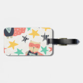 Star Super Hero Bagagelabel (Achterkant horizontaal)