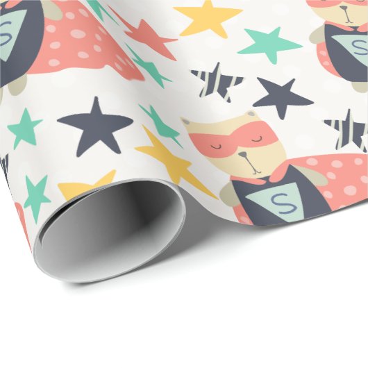 Star Super Hero Cadeaupapier (Rol Hoek)