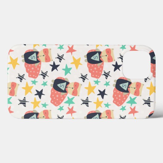 Star Super Hero Case-Mate iPhone Case (Achterkant (horizontaal))