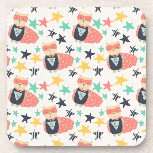 Star Super Hero Drankjes Onderzetter (Voorkant)