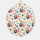 Star Super Hero Keramisch Ornament (Links)