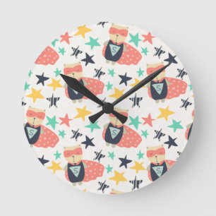 Star Super Hero Ronde Klok