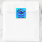 Star Super Kind Name Blue Custom Stickers (Tas)