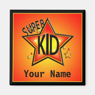 Star Super Kind Name Custom Magnet