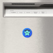 Star Super Kind Name Custom Small Blue Magnet (Insitu (Vaatwasser))