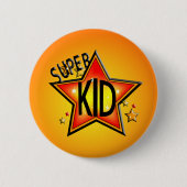 Star Super Kind Round Button (Voorkant)
