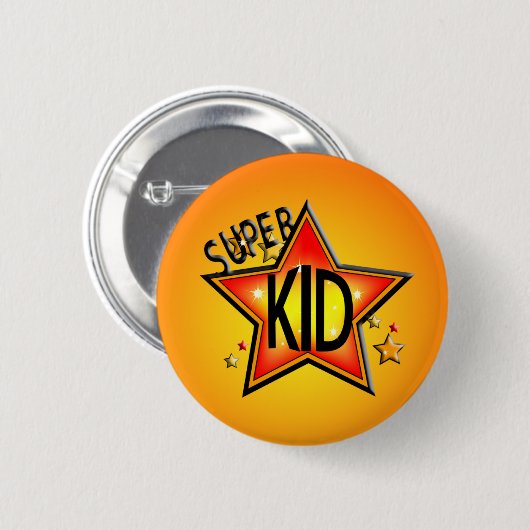 Star Super Kind Round Button (Voorkant /achterkant)