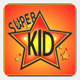 Star Super Kind Stickers