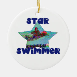 STAR SWIMMER CHRISTMAS ORNAMENT SJABLOON
