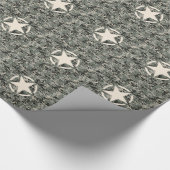 Star Symbol Pixel Digital Camouflage Cadeaupapier (Hoek)
