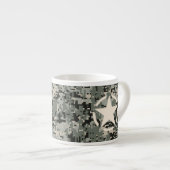 Star Symbol Pixel Digital Camouflage Espresso Kop (Voorkant rechts)