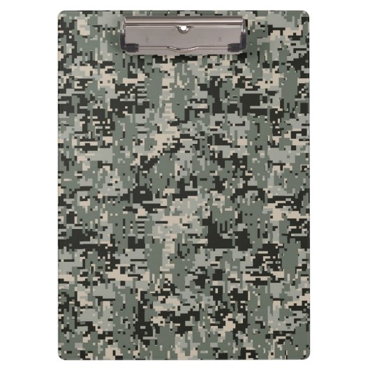 Star Symbol Pixel Digital Camouflage Klembord (Voorkant)