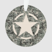 Star Symbol Pixel Digital Camouflage Ornament (voorkant)