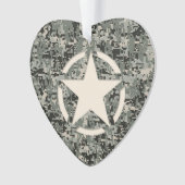 Star Symbol Pixel Digital Camouflage Ornament (voorkant)