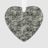 Star Symbol Pixel Digital Camouflage Ornament (achterkant)