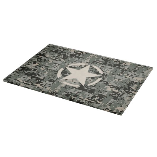 Star Symbol Pixel Digital Camouflage Snijplank (Hoek)