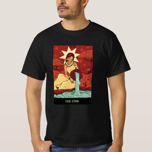 Star Tarot-kaart T-shirt (Voorkant)