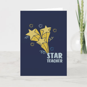 Star Teacher Bedankkaart