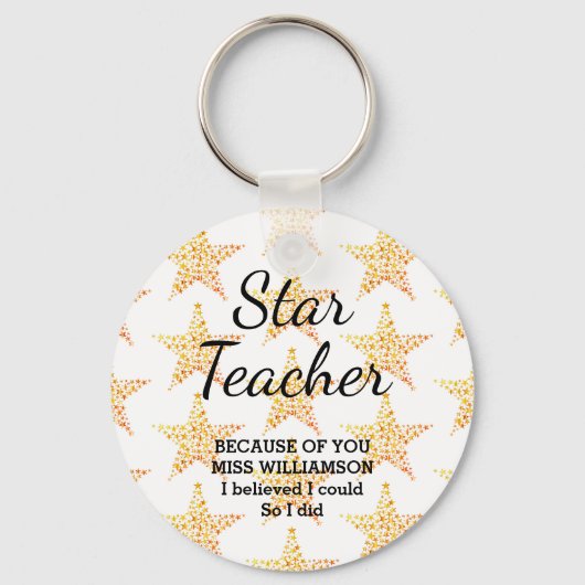 STAR-TEACHER | Ik zou  kunnen zijn Sleutelhanger (Voorkant)