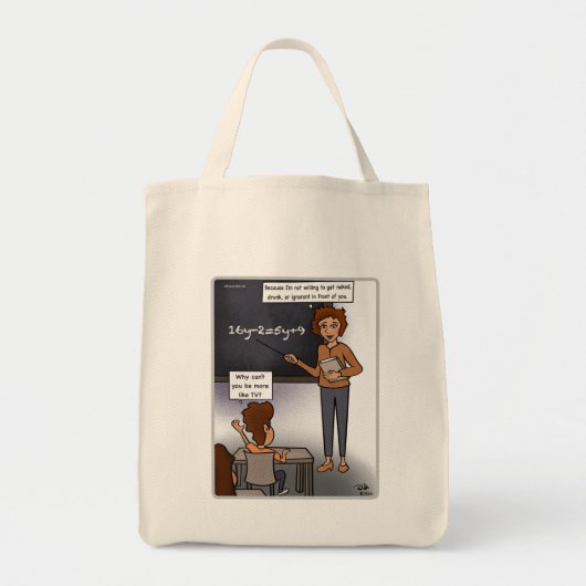 Star Teacher Kruidenier Canvas tas (Voorkant)