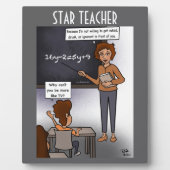 Star Teacher Plaque Fotoplaat (Voorkant)