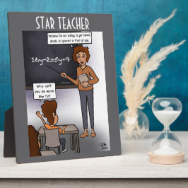Star Teacher Plaque Fotoplaat