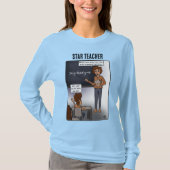 Star Teacher T-shirt met lange mouwen voor dames (Voorkant)