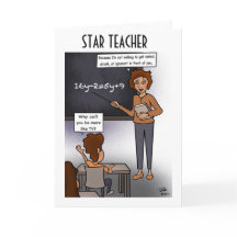 Star Teacher Wenskaart