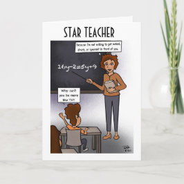 Star Teacher Wenskaart Kaart