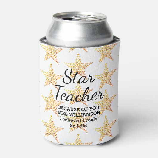 STAR-TEACHERAPPARAAT dacht ik dat ik me kon aanpas Blikjeskoeler (Blikje Voorkant)