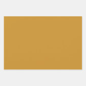 Star Tegels Pattern in Dark Mustard and Cream Inpakpapier Vel (Voorkant 3)