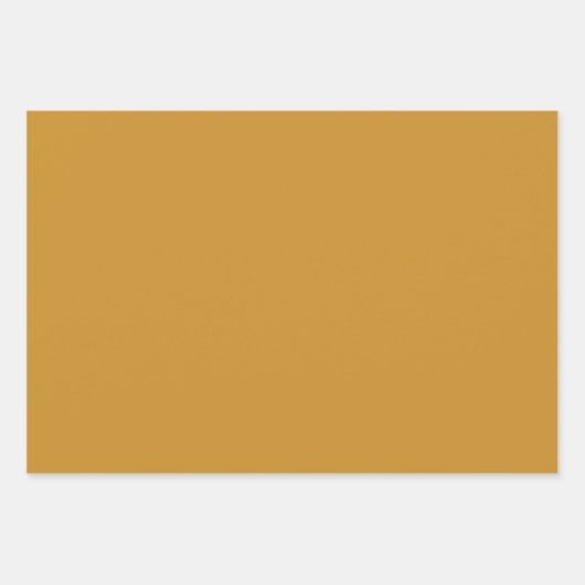 Star Tegels Pattern in Dark Mustard and Cream Inpakpapier Vel (Voorkant 3)