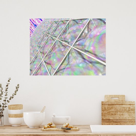 Star Tetra Bubble Grid Poster (Keuken)