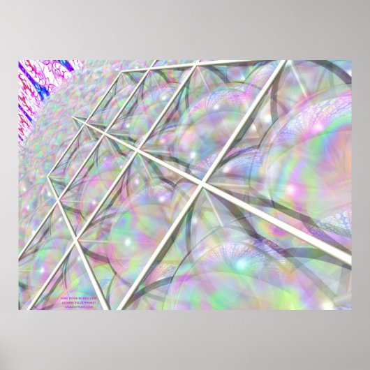 Star Tetra Bubble Grid Poster (Voorkant)