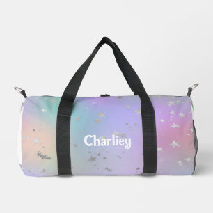 Star tie dye pastel swirl paarse kleurrijk plunjezak