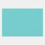 Star Tiles Geometric Pattern Turquoise Inpakpapier Vel (Voorkant 2)