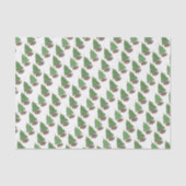 Star-topped Christmas Trees and Gifts Pattern Tissuepapier (Voorkant)