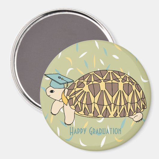 Star Tortoise Afstuderen Magnet 2 (Voorkant / Achterkant)