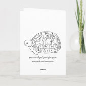 Star Tortoise Valentijnsdag Kaart (liefde) (Achterkant)