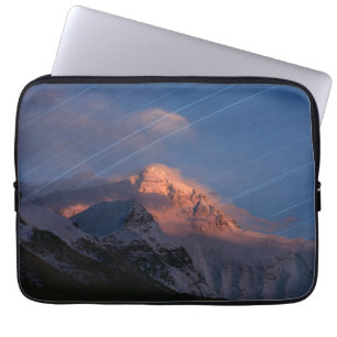 Star Trail Everest Tibet, China Laptop Sleeve