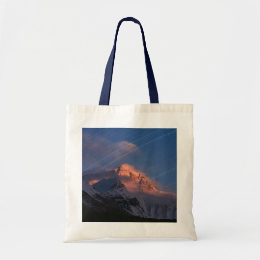 Star Trail Everest Tibet, China Tote Bag (Voorkant)