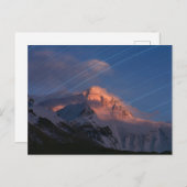 Star Trail | Mt. Everest Tibet, China Briefkaart (Voorkant / Achterkant)
