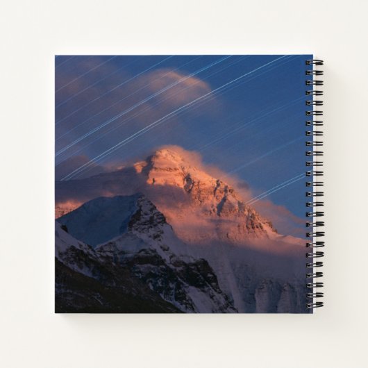 Star Trail | Mt. Everest Tibet, China Notitieboek (Achterkant)