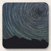 Star Trails Around Polaris Ingalls Pass Bier Onderzetter (Voorkant)