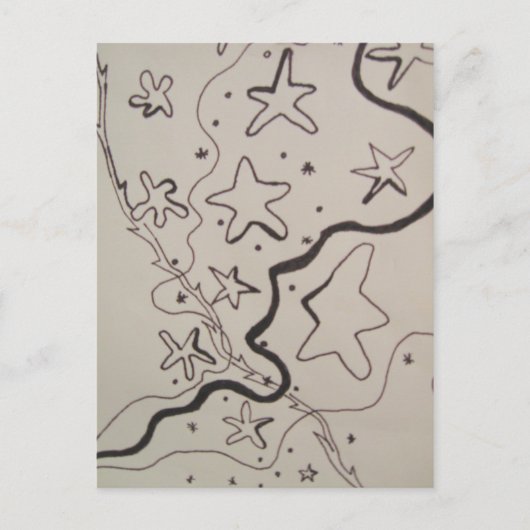 Star Trails Briefkaart (Voorkant)